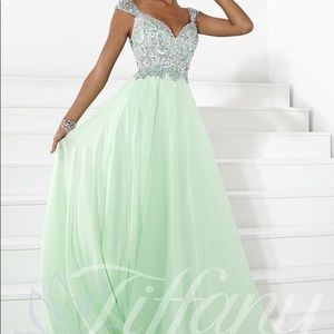 Tiffany Design Mint Green Prom Dress